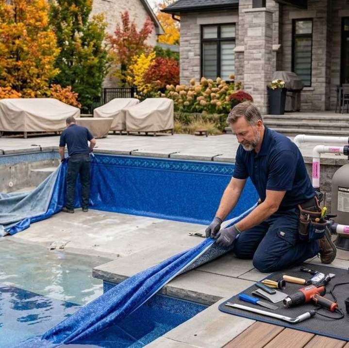 In-Ground Swimming Pool Liner Replacement in Laval